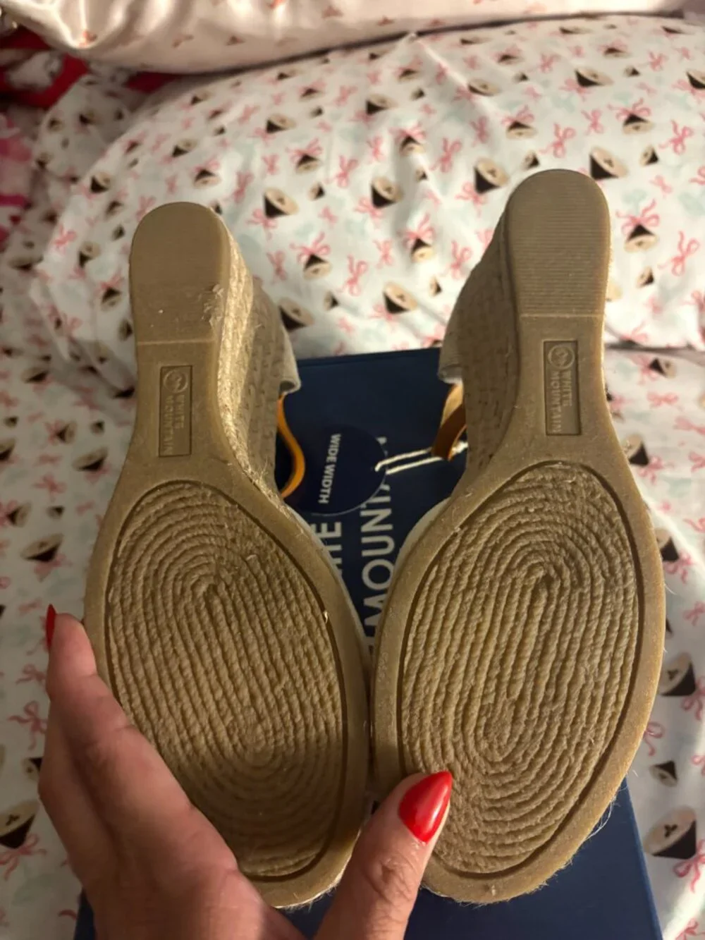 White Mountain Women's Mamba Espadrille Wedges (wide width)